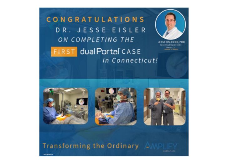 Congratulations to Dr. Jesse Eisler on completing the FIRST dualPortal® case in Connecticut, performed in Hartford CT!